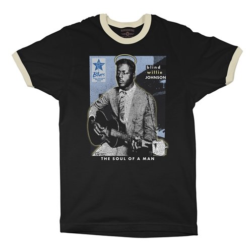 Ltd. Ed. Blues Hall of Fame Blind Willie Johnson Ringer T-Shirt