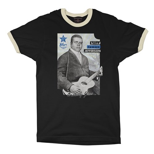 Ltd. Ed. Blues Hall of Fame Blind Lemon Jefferson Ringer T-Shirt