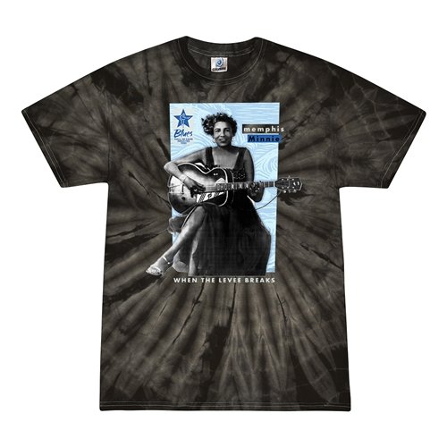 Ltd. Ed. Blues Hall of Fame Memphis Minnie Tie-Dye T-Shirt - Black