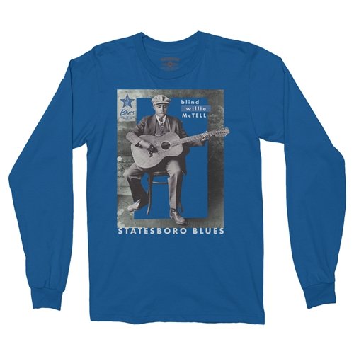Ltd. Ed. Blues Hall of Fame Blind Willie McTell Long Sleeve T-Shirt