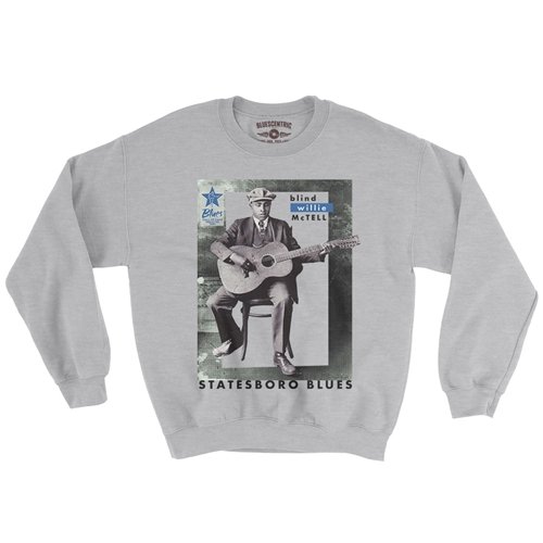 Ltd. Ed. Blues Hall of Fame Blind Willie McTell Crewneck Sweatshirt