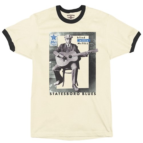 Ltd. Ed. Blues Hall of Fame Blind Willie McTell Ringer T-Shirt