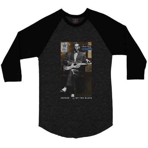 Ltd. Ed. Blues Hall of Fame Charley Patton Baseball T-Shirt