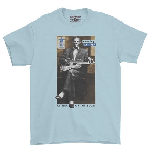 Ltd. Ed. Blues Hall of Fame Charley Patton T-Shirt - Classic Heavy Cotton