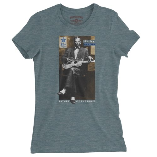 Ltd. Ed. Blues Hall of Fame Charley Patton Ladies T Shirt - Relaxed Fit