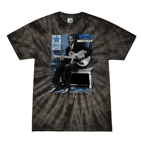 Ltd. Ed. Blues Hall of Fame Big Bill Broonzy Tie-Dye T-Shirt - Black