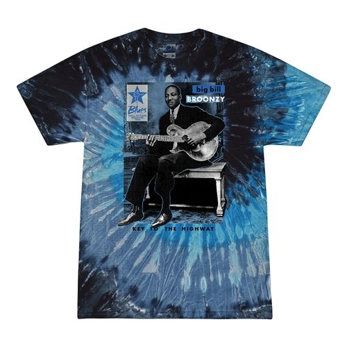 Ltd. Ed. Blues Hall of Fame Big Bill Broonzy Tie-Dye T-Shirt - Blue