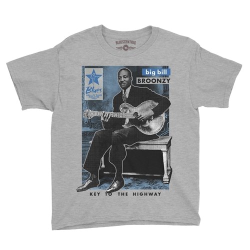 Ltd. Ed. Blues Hall of Fame Big Bill Broonzy Youth T-Shirt - Lightweight Vintage Children & Toddlers