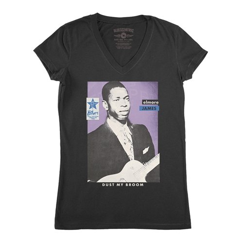 Ltd. Ed. Blues Hall of Fame Elmore James V-Neck T Shirt - Women's