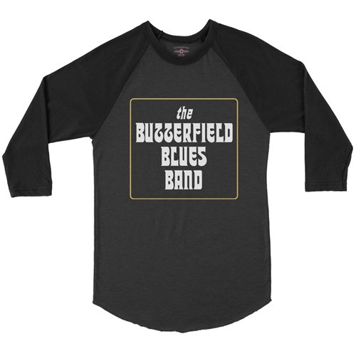 Butterfield Blues Band Box Baseball T-Shirt