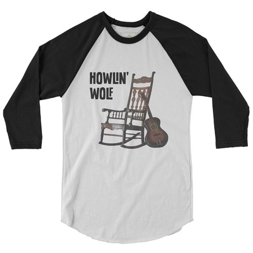 Howlin Wolf Rocking Chair Baseball T-Shirt
