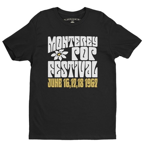 Monterey Pop Festival Flower T-Shirt - Lightweight Vintage Style