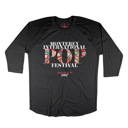 Small Batch Monterey Pop Festival Baseball T-Shirt - Hippie Edition