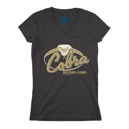 Snake Eyes Cobra Records V-Neck T Shirt - Women's