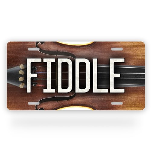 Fiddle License Plate