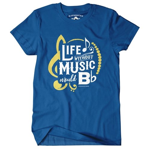 Life Without Music Would B Flat T-Shirt - Classic Heavy Cotton