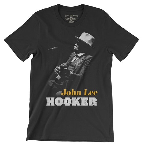 Graphic John Lee Hooker Silhouette T-Shirt - Lightweight Vintage Style