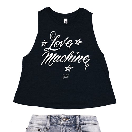 Cheech and Chong's Up In Smoke Love Machine Racerback Crop Top - Women's