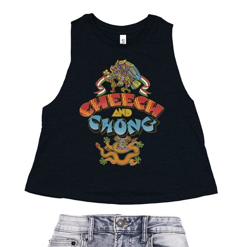 Cheech and Chong Album Racerback Crop Top - Women's