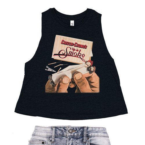 Cheech and Chong's Up In Smoke Racerback Crop Top - Women's