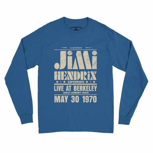 Jimi Hendrix Live at Berkeley Long Sleeve T-Shirt