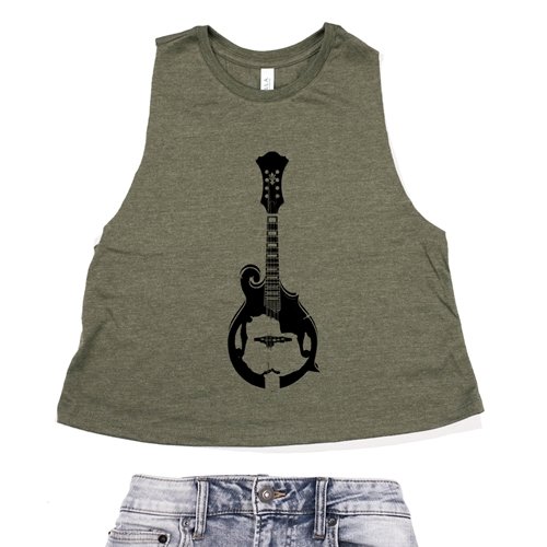 Mandolin Racerback Crop Top - Women's