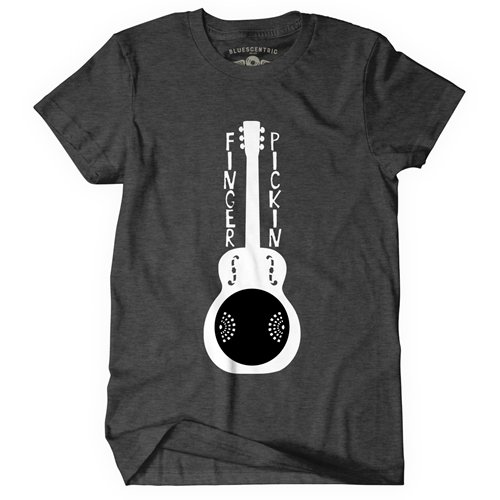 Finger Pickin Guitar T-Shirt - Classic Heavy Cotton