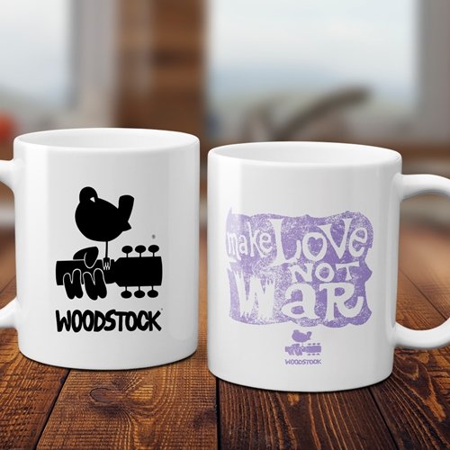 Make Love Not War Woodstock Coffee Mug