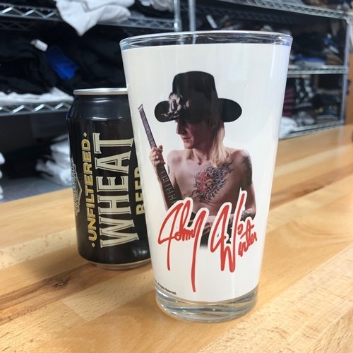 Johnny Winter Screamin Demon Pilsner Glass