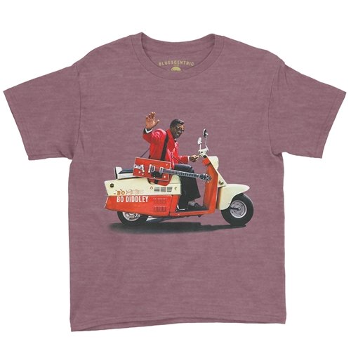 Bo Diddley Scooter Youth T-Shirt - Lightweight Vintage Children & Toddlers