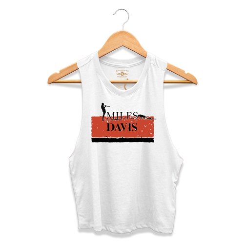 Classic Miles Davis Racerback Crop Top - Women's