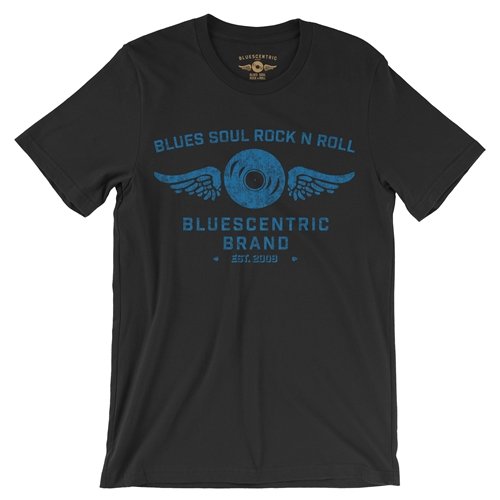 Bluescentric Blues Soul Rock n Roll T-Shirt - Lightweight Vintage Style