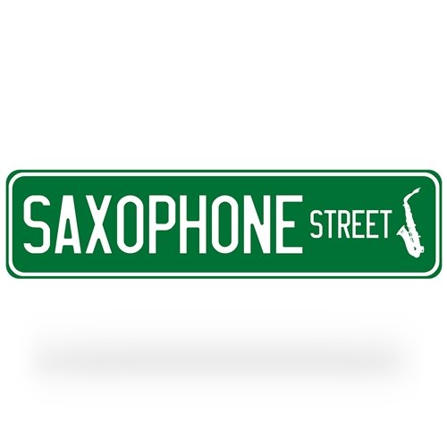 Saxophone Street Sign