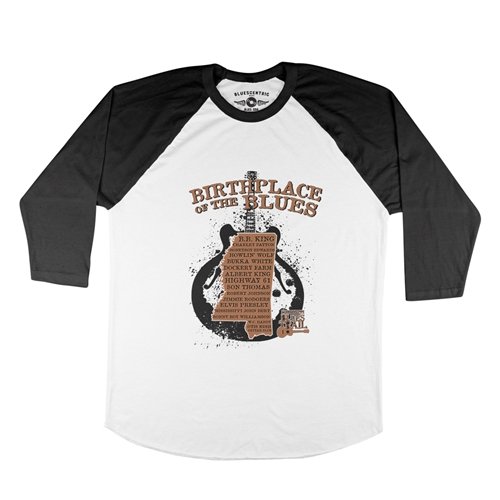 Birthplace of the Blues Trail Baseball T-Shirt