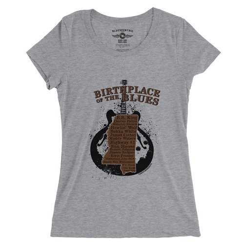 Birthplace of the Blues Trail Ladies T Shirt