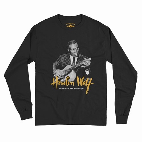 Howlin Wolf Moanin in the Moonlight Long Sleeve T-Shirt