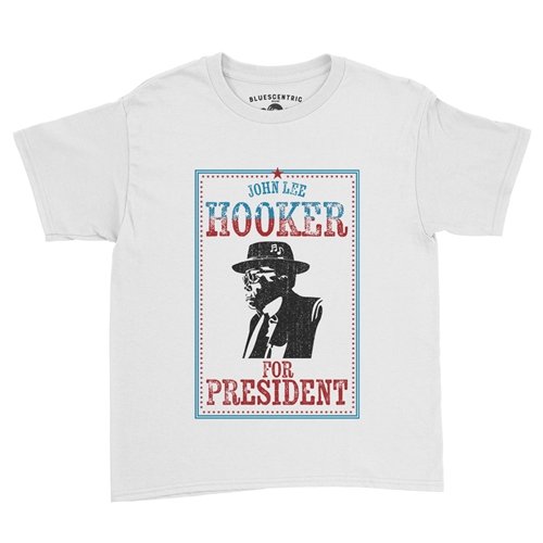 Small Batch John Lee Hooker for President Youth T-Shirt - Lightweight Vintage Children & Toddlers