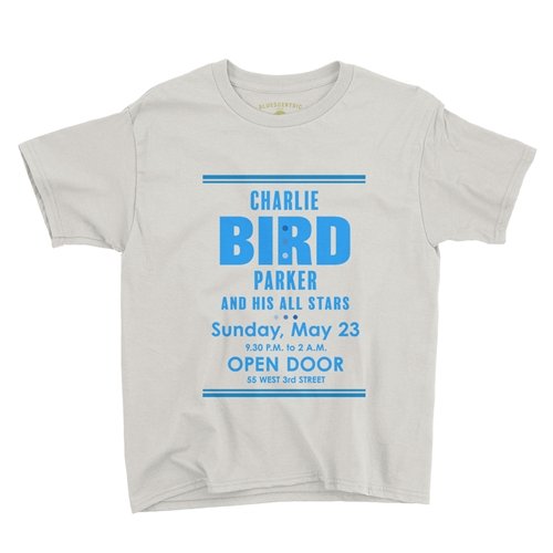 Charlie "Bird" Parker Concert Youth T-Shirt - Lightweight Vintage Children & Toddlers