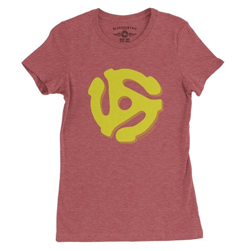 45 Record Adapter Ladies T Shirt - Relaxed Fit