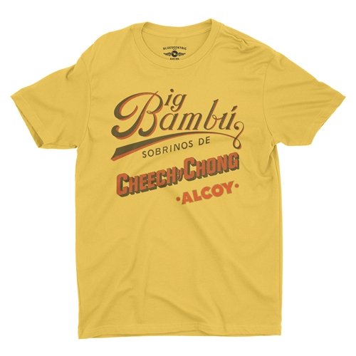 Cheech y Chong's Big Bambu T-Shirt - Lightweight Vintage Style