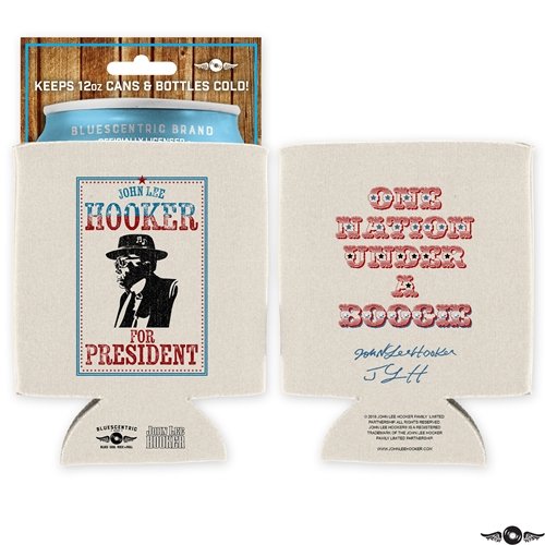 John Lee Hooker for President 12oz Can Coozie