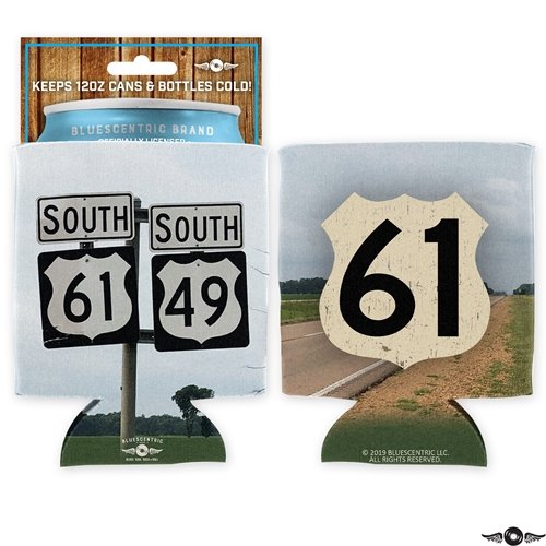 Highway 61 South 12oz Can Coozie