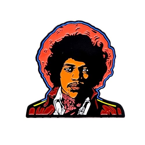 Jimi Hendrix Both Sides of the Sky Enamel Pin