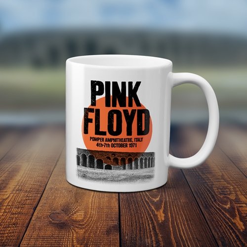 Pink Floyd Pompeii Vintage Concert Coffee Mug