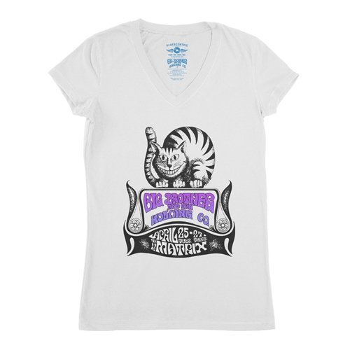 Big Brother and the Holding Company Cat V-Neck T Shirt - Women's