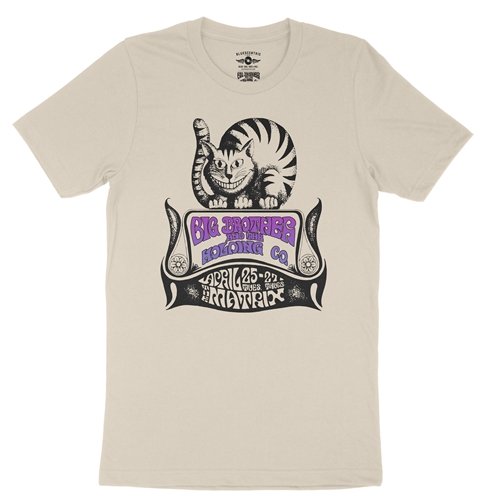 Big Brother and the Holding Company Cat T-Shirt - Lightweight Vintage Style