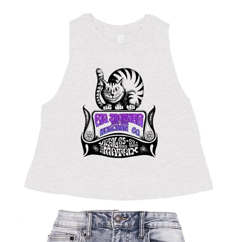 Big Brother and the Holding Company Cat Racerback Crop Top - Women's