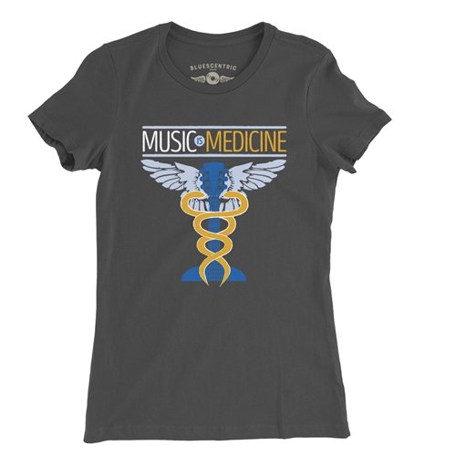 Music is Medicine Ladies T Shirt