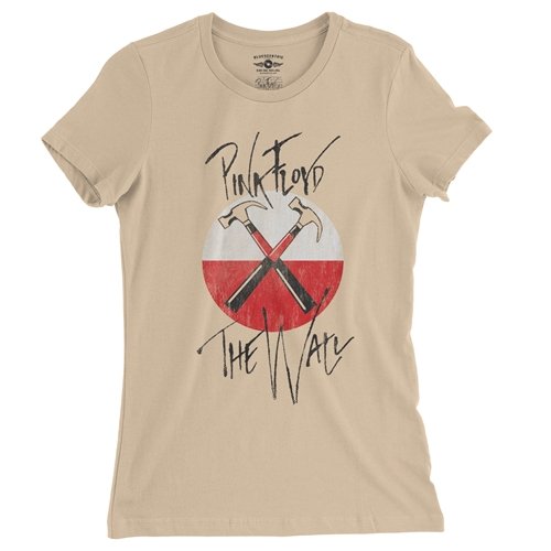 Pink Floyd The Wall Marching Hammers Ladies T Shirt - Relaxed Fit