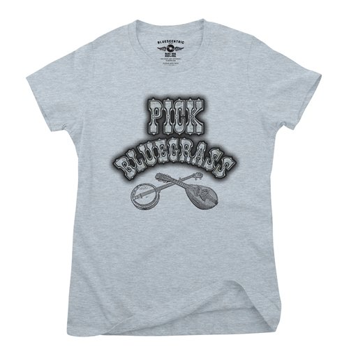 Pick Bluegrass Mother of Pearl Ladies T Shirt - Relaxed Fit